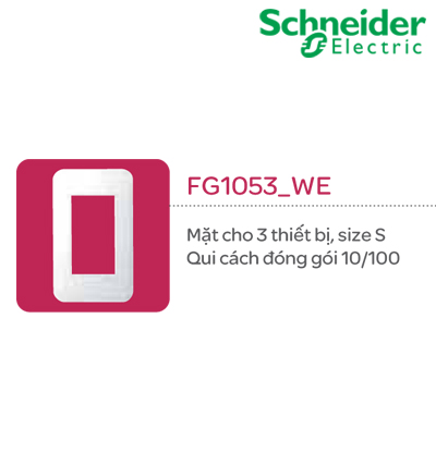 MẶT CÔNG TẮC SCHNEIDER FG1053_WE