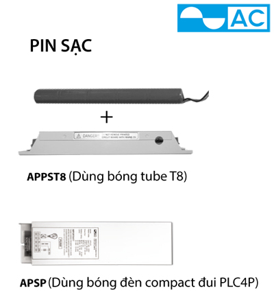 PIN SẠC AC APSP (DÙNG BÓNG ĐÈN COMPACT ĐUI PLC4P)